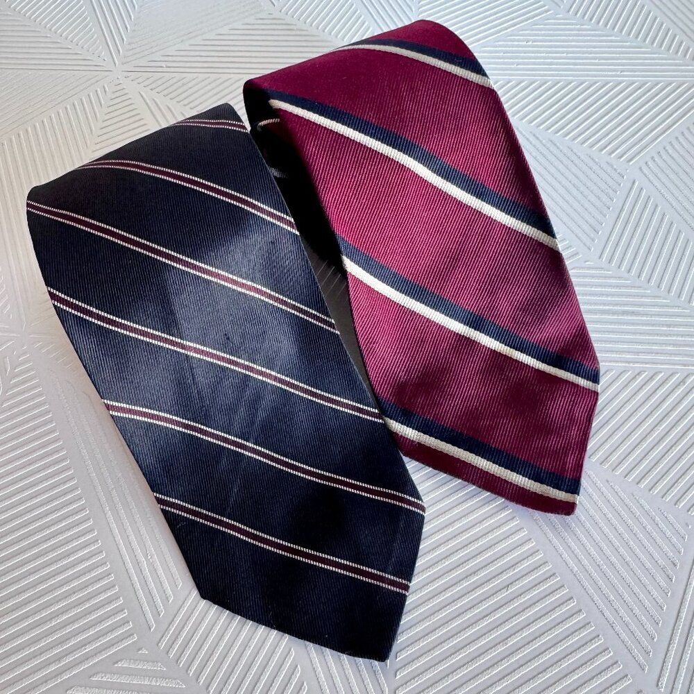 Robert Talbott Striped 100% Silk Classics Men’s Neck Tie Set of 2